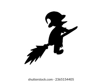 Horror Halloween Witch Line Art