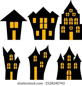 Horror spuken Haus Halloween Vektor Clipart