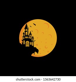 horror house vector