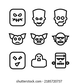 horror icon or logo isolated sign symbol vector illustration - Collection of high quality black style vector icons
