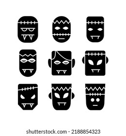 horror icon or logo isolated sign symbol vector illustration - high quality black style vector icons
