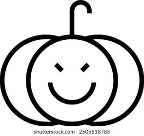horror icon. Thin linear style design isolated on white background