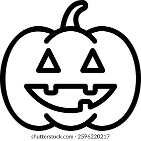 horror line icon illustration vector