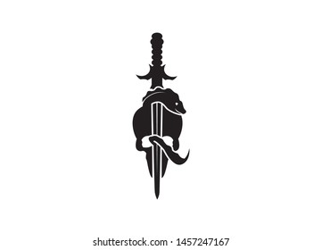 Horror logo design, skull logo 