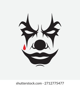 Horror mask dark vector image design