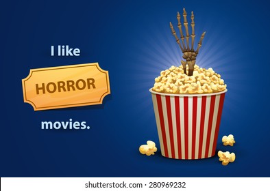 Horror movies, vector