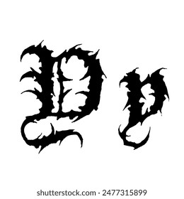 Horror old english and halloween font