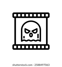 Horror Outline Icon. Horror Icon