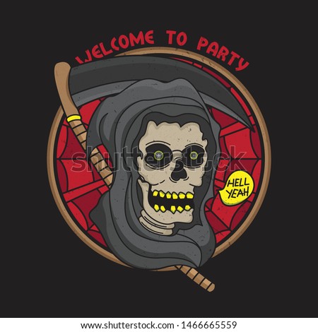 horror party design, vector EPS 10