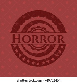 Horror red emblem