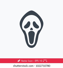 Horror (Scream) Icon / Vector