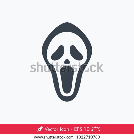 Horror (Scream) Icon / Vector