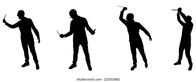 Download Knife Silhouette Images, Stock Photos & Vectors | Shutterstock