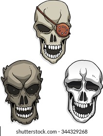 horror skull set