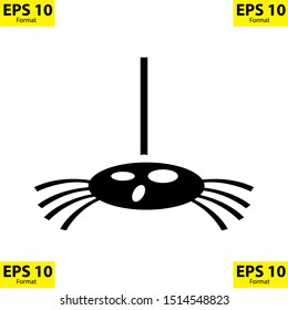 horror spider icon, compatible for any company.