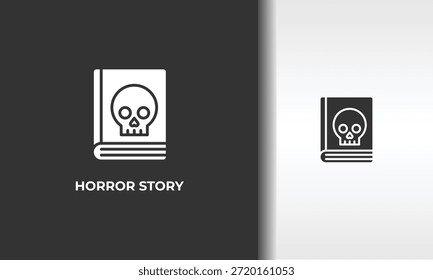 Horror-Story, Vektorgrafik, Symbol oder Logo-Symbol, einzelne Symbolgrafik