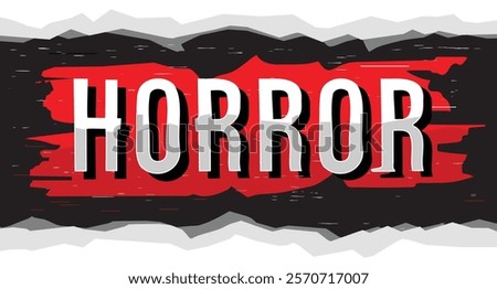 Horror text and dark background