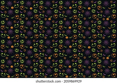 Horror theme background pattern vector illustration for halloween and party backdrop designs