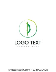 Horror type letter D logo template, Vector logo for business and company identity 