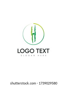 Plantilla de logotipo de la letra de tipo de horror H, logotipo del vector para la identidad empresarial y de la empresa 