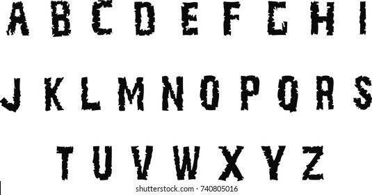 Horror Vector Font  - Stylized font 