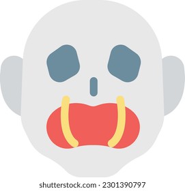 horror Vector illustration on a transparent background. Premium quality symmbols. Line Color vector icons for concept and graphic design.