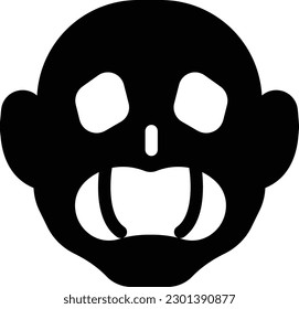 horror  Vector illustration on a transparent background. Premium quality symmbols. Glyphs vector icons for concept and graphic design.