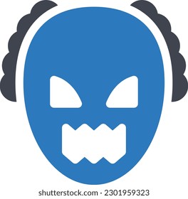 horror Vector illustration on a transparent background. Premium quality symmbols. Glyphs vector icons for concept and graphic design.