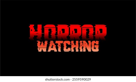 Horror Watching Logo Vector Artworks