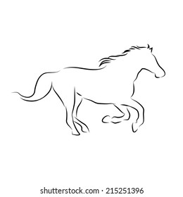 3,256 Arabian horse outline Images, Stock Photos & Vectors | Shutterstock