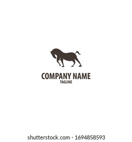 Horse abstract logo. Can be used for icons.