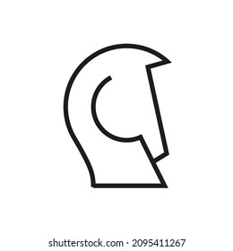 Horse abstract vector logo or icon template, sign or symbol.