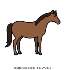 horse animal farm icon