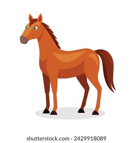 Horse Animal flat vector illustration