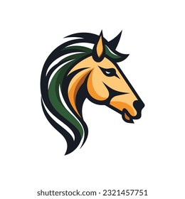 Horse Animal Logo Illustration Vector Design Template.