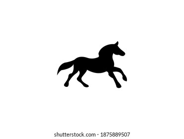 horse animal logo vector design