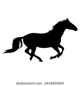 Horse animal silhouette. Vector image