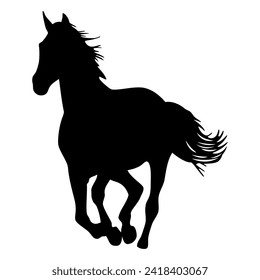 Horse animal silhouette. Vector image