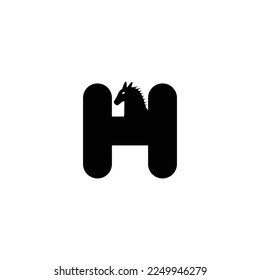 Horse animal vector logo design . icon logo 