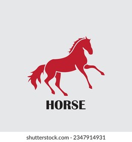 Horse animal vector logo suitable for your project.