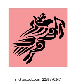 horse, arts vector logo design