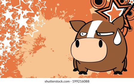 horse ball cartoon background in vector format very easy to edit