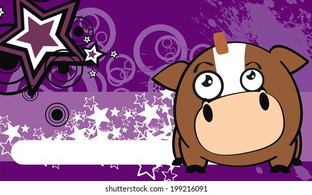 horse ball cartoon background in vector format very easy to edit