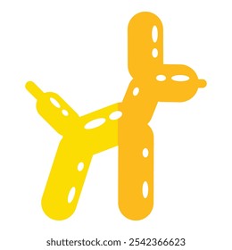 Horse balloon vector icon template