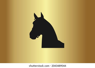 Horse Basic and elegant minimal artistic design initial based Icon logo-vector