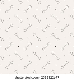 Horse bits pattern seamless. Vector illustration