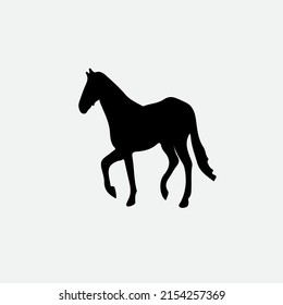 vector blanco y negro de caballo
