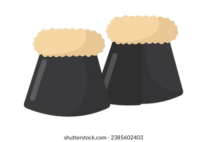 Horse Boots Accessory Vector Illustration