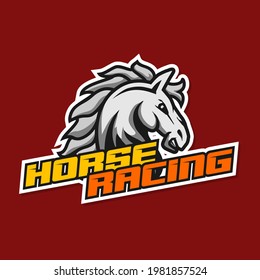 horse brand logo design vector