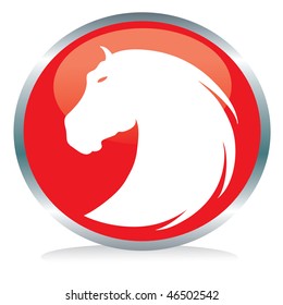 Signo de botón de caballo